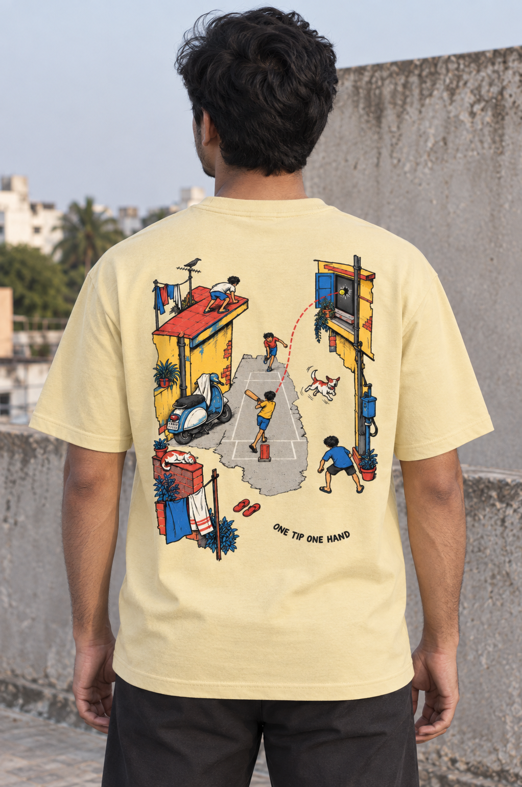 Gully Oversized Tee | Cricket