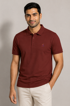 Men's Polo — Brick Red